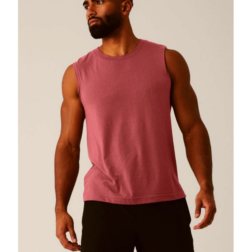 Alo The Triumph Muscle Tank Mars Clay Terracotta Sienna Sleeveless Tee Shirt 2XL